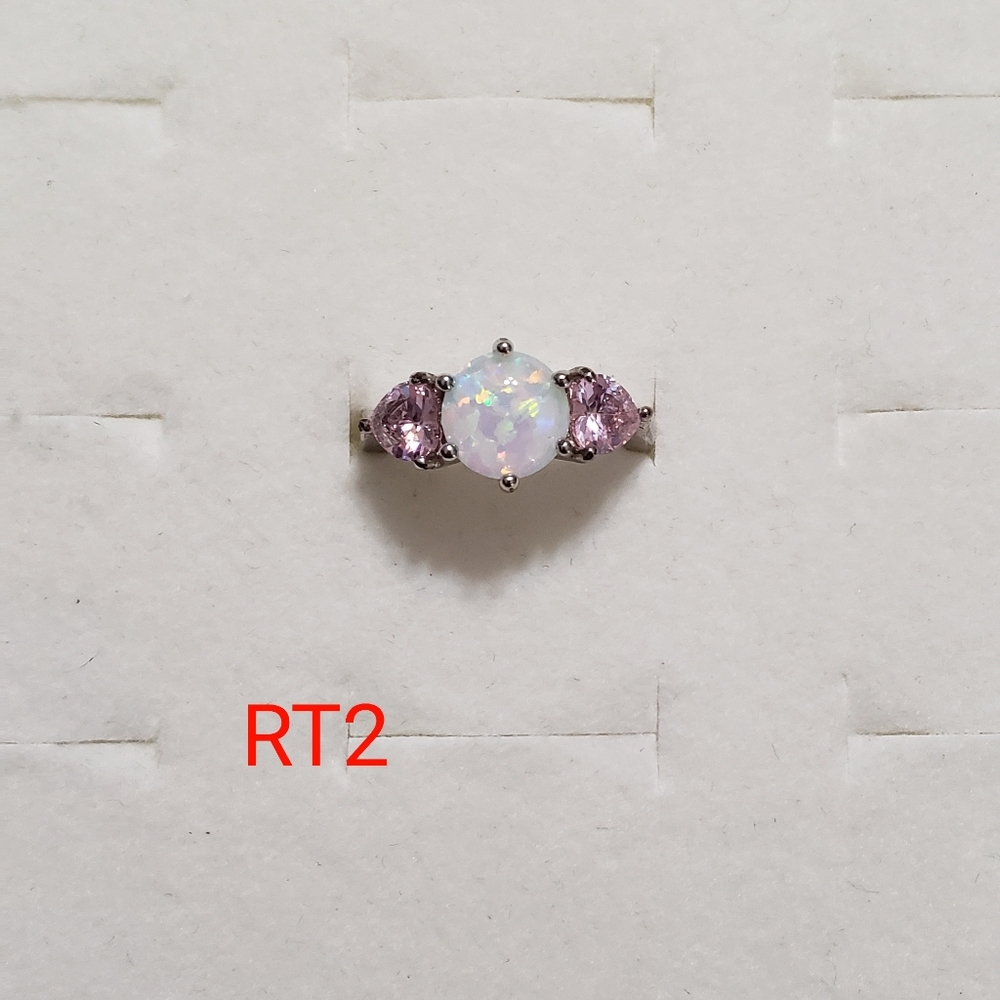 Fire Opal Rings - Size 6 - Picture 4 of 9